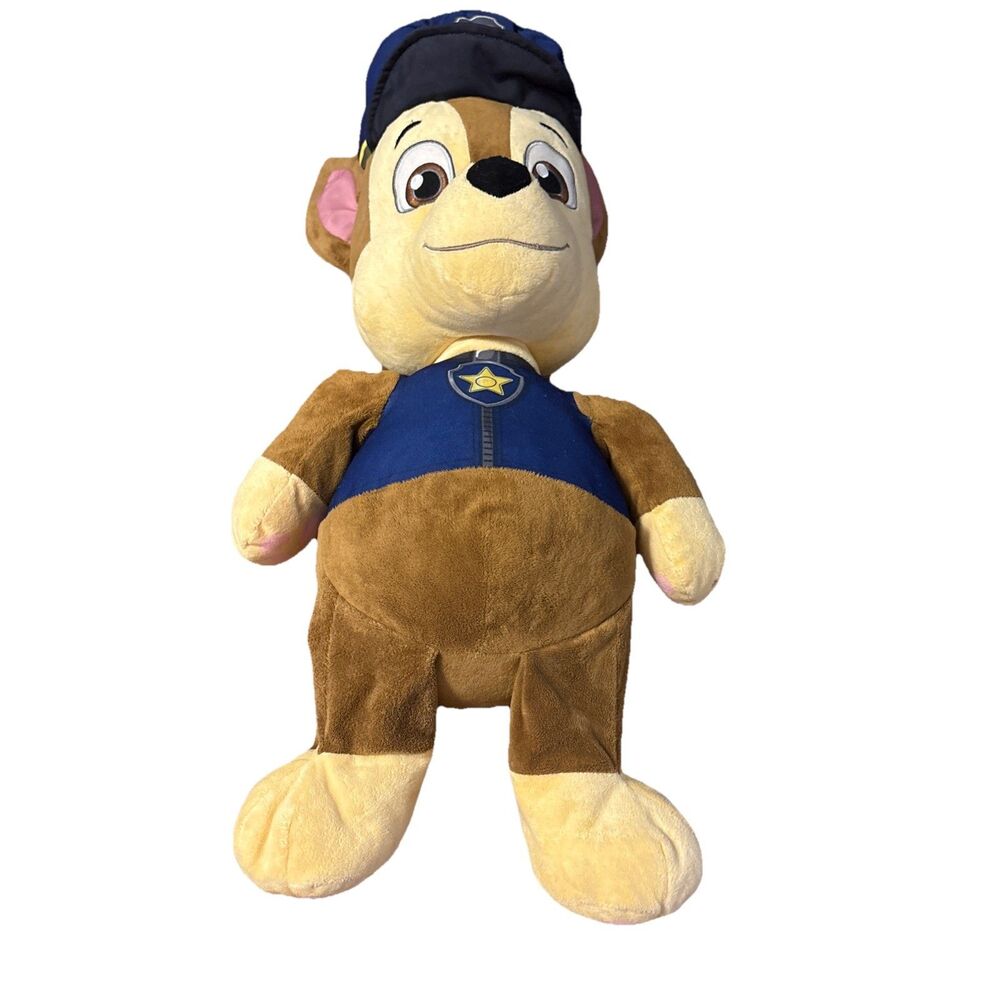 Nickelodeon Spinmaster Paw Patrol Plush Chase Large 22” Stuffed Animal